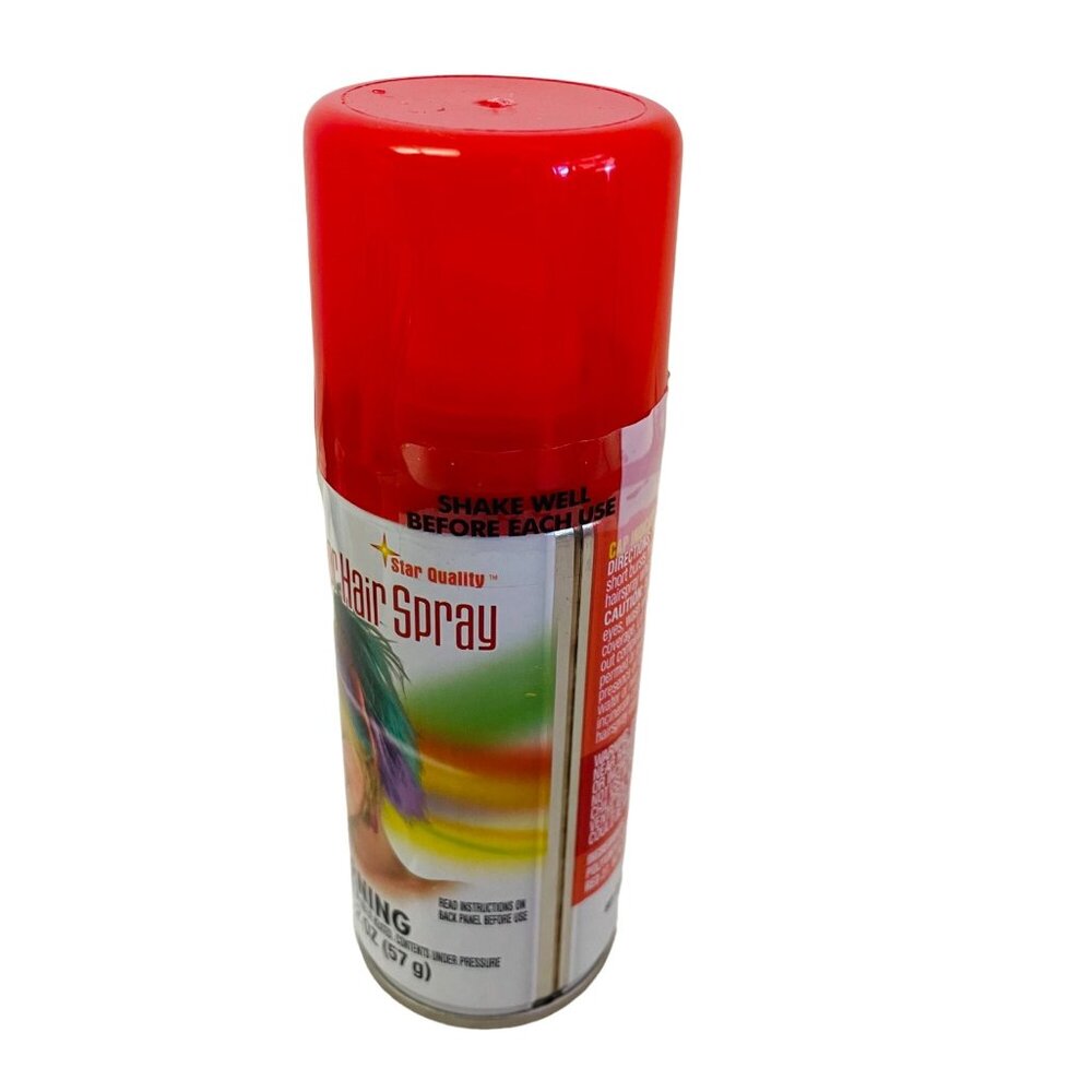 Bright Color Hair Spray 2 Oz Rubies II LLC Temporary Hair Color Red